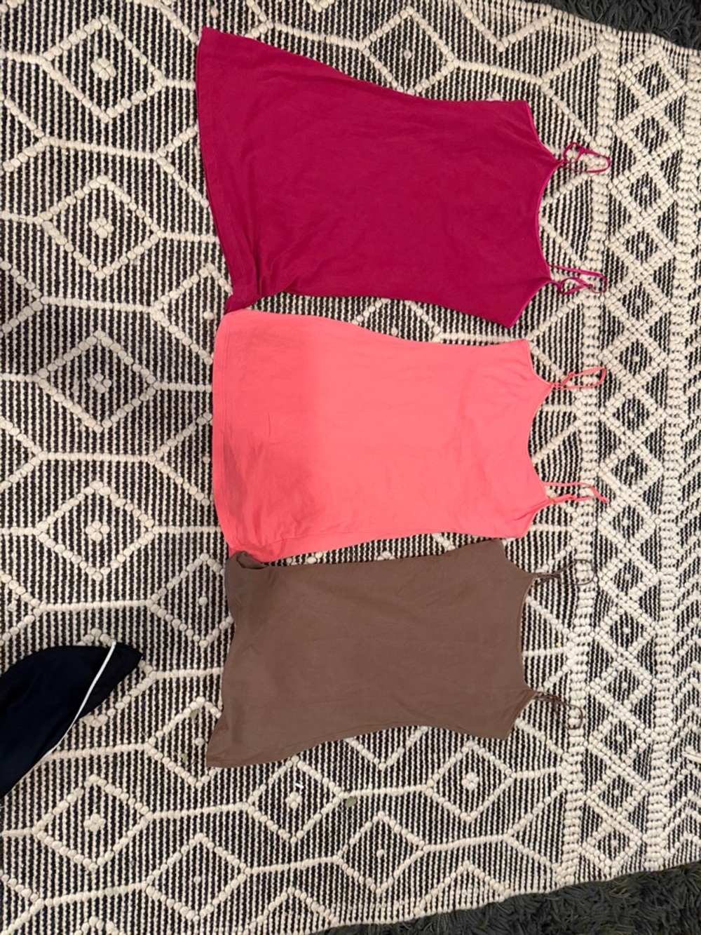 Women’s Spaghetti Strap Tank Top - Pink, Hot Pink, Brown